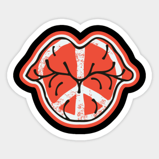 Peace Lips Sticker